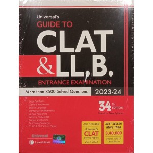 Universal's Guide to CLAT & LL.B Entrance Examination 2023-24 by Manish Arora | LexisNexis
